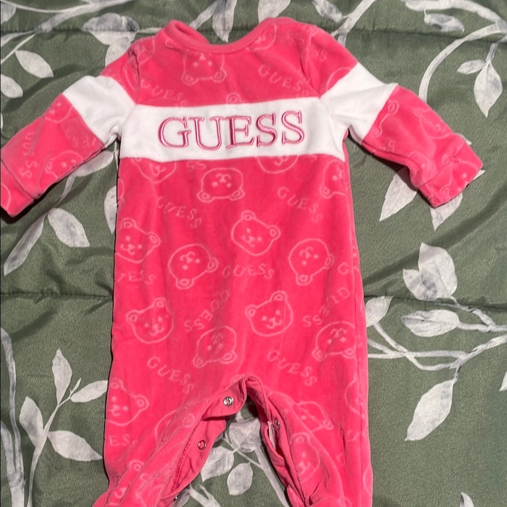 GUESS Pink Baby One Piece